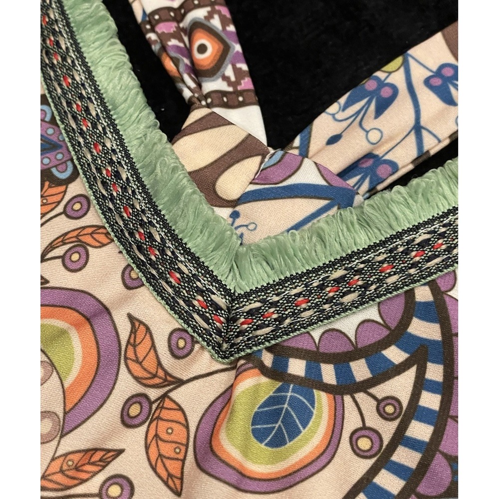 NWT Vanessa Scott Tank Top Chic Paisley Pattern Bohemian Basic Art Italy SIZE S - Picture 7 of 13